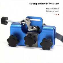 Universal Chainsaw Teeth Sharpener Chain Grinder Sharpening Jig File Tool Kit UK - Blue - View 4