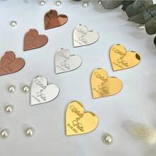 20pcs Gold Crown Labels, Customizable Crown Labels, Christening Labels, Mirror Chocolate Labels, Crown Name Labels 5cm - Gold - View 5