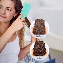 Curly Hair Defining Brush, 2025 New Volumizing & Styling For Curly Hair, Edge For Easy And Fast Curls - 彩色 - 查看 8