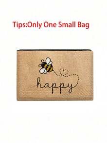 可爱蜜蜂手提包套装：轻便购物袋，带迷你零钱包。旅行化妆包：户外化妆的完美之选！送给母亲、老师、朋友的绝佳礼物，可用作便携休闲收纳袋、运动装饰包、礼品袋、化妆包、教师节礼物、可重复使用的化妆包。