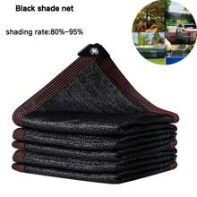 1 pièce Filet de protection solaire en PEHD noir anti-UV pour plantes grasses de jardin, filet d'ombrage extérieur