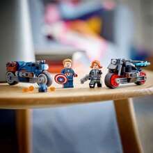 LEGO 76260- Super Héroes-Motocicleta Duo Bloques de Construcción día del Niño Regalo
