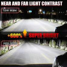 DrViAion 2 Stücke H7 LED Scheinwerfer Glühbirne Set Mini 120W 60.000LM 6500K weiß für Autoscheinwerfer 12V Auto Dioden Lampen H7 Turbo LED 2025 neueste Scheinwerfer