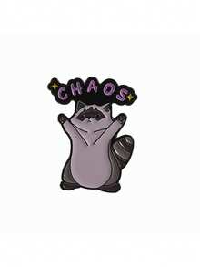 1 Piece Cute Cartoon Raccoon Pin, Suitable For Backpack Clothing Hat, Gift For Friends - Multicolor - View 14