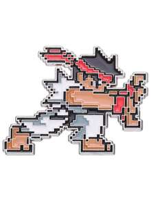 A Unique And High-Quality Set Of Pixel Martial Artist Clips, Personalized Qi Gong Wave Fireball Pins, Tie Badges, Interesting Cartoon-Themed Jewelry Gift Suitable For Best Friends - Multicolor - View 11