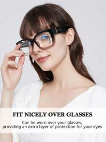 Überbrille für Frauen und Männer, große Brille zum Tragen über Brillen LB7511
