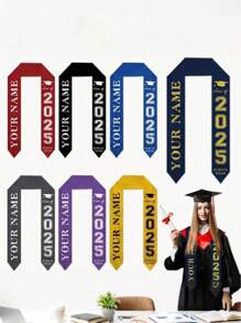 1pc Custom Multi-Color Graduation Shawl, Elegant Graduation Shawl, Elegant Graduation Honor Shawl, Graduation Honor Belt, Very Suitable For Graduation Ceremony,Multi-Functional, Ornamental,Reusable,Exquisite,Stylish,High-Quality,Colorful,Modern,Custom,Personalized,Unique,Ideal Gifts For Him,Ideal Gifts For Her,Boyfriend,Dad,Girlfriend,Mom,Family,Friends,Tea Room,Home,Garden,Office,For Anniversaries,For Valentine's Day,For Mother's Day,For Birthdays,For Father's Day,For Graduation,For Weddings,For Housewarming