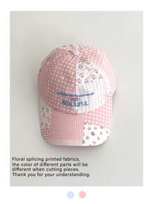 1pc Soft Top Retro Plaid Visor Hat, Women Large Brim Sun Protection Five Panels Cap, Streetwear Flat-Brim Casual Hip-Hop Baseball Cap, Suitable For Spring/Summer, Unisex