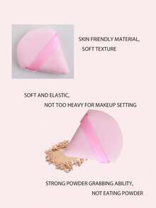 5件套粉色三角粉扑套装，水晶绒短毛，柔软粘性（24/10/5/3/1），适用于散粉，价格实惠，可用于房间装饰、梳妆台、旅行、卧室等场合，是化妆配件的理想之选。产品包括粉扑、美妆蛋、粉扑、化妆海绵等，价格实惠，适合作为圣诞礼物或圣诞小礼物。 - 粉色 - 查看 3