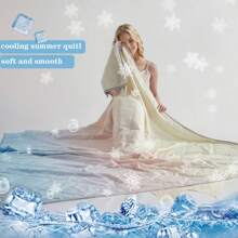 1 buc. Cuvertură de vară, răcoritoare, cu gradient minimalist, pătură ușoară, respirabilă, pentru cei care dorm cald, potrivită pentru utilizarea AC în dormitor și activități în aer liber