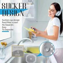 3 件装毛发捕捉器 - 厨房和浴室水槽、厨房水槽排水过滤器、清洁工具、浴缸和淋浴排水保护器 - 除臭剂、清洁必需品、颜色随机