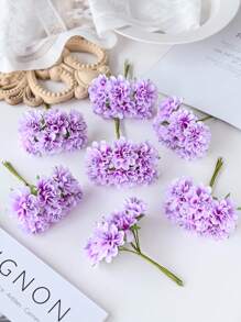 1PC/5PCS Artificial Flowers Mini Artificial Carnation ROSES Fake Plants For Spring Autumn Decorations Valentine's Day Bride Bouquet Wedding Vase For Home Dining Room Bedroom Decorations, Mother's Day, Father's Day,Festival Birthday Party Accessories, Outdoor Garden Decorations