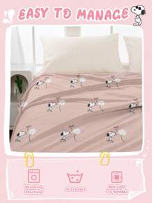 SNOOPY 1 pièce Couverture Snoopy, Literie Snoopy, Couverture Douillette et Chaude, Douce et Facile d'Entretien, Style Mignon, Couverture Snoopy à Bordure Enroulée, Motif de Thème dessin animé, Textile Domestique Snoopy, Couverture Polyvalente pour Canapé, Chambre, Salon, Couverture Mignonne pour Lit, Canapé, Convient pour Toutes les Saisons, Décoration de Chambre Snoopy, Cadeaux de Literie, Lavable en Machine, Rentrée Scolaire