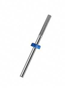 1件金银美甲钻头，角质层专业美甲钻头，钨钢钻头，3/32英寸，用于指甲准备、指甲床锉、死皮清洁、凝胶卸除等美甲用品工具