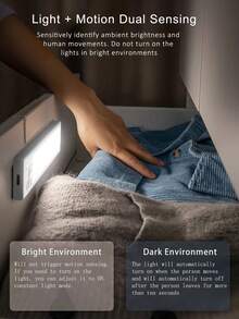 NBBUFF 18 Inch USB Rechargeable Motion Sensor LED Bar Lights, Magnetic Night Lights, 3 Color Temps Dimmable, Under Cabinet Lights For Pantry Lighting, Kitchen Lighting, Bedroom Lighting, Wardrobe Lighting - Multicolor - View 3