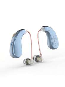 2Pcs Rechargeable Ear-Hanging Hearing Aid, Suitable For The Elderly, With Noise Elimination Function, Ear-Hanging Adult Hearing Loss, Complete Accessories.