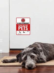 Pet Safety Alert Sticker - 4 Packs Warning Emergency Fire Rescue Stickers Waterproof Decals,Save Our Cats/Dogs In Emergency Fire Situations, Firefighters Will Use Alarm Sticker To Rescue Our Family From Windows, Doors, Or Houses - Multicolor - View 5