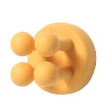 2pcs Random Color Bathroom Organizer Rack With Hooks For Toothbrush & Razor, Easy Adhesive Installation, Waterproof, Moisture-Proof