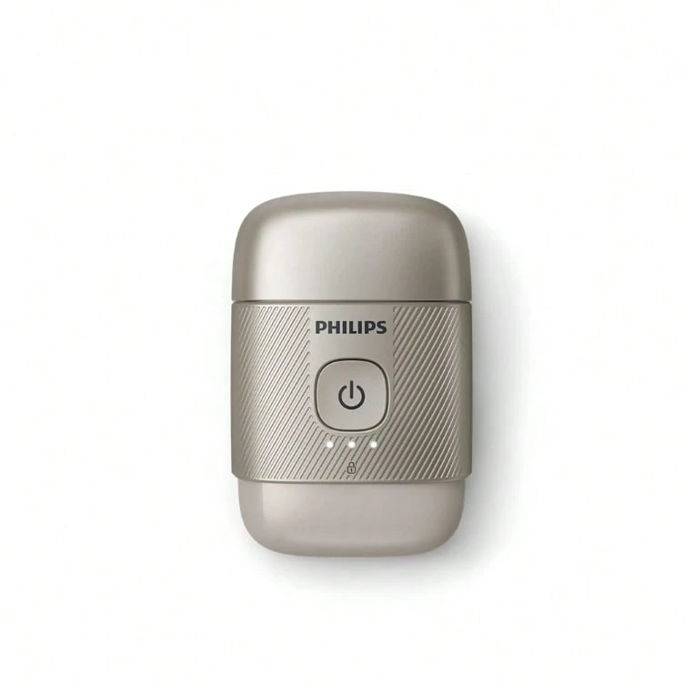 PHILIPS 電動刮鬍刀S893/05 鵝卵石便攜式刮鬍刀 30組刀片 3D回彈刀頭 IPX7等級防水 長續航 磁吸保護蓋