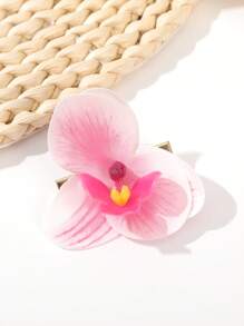 8 Stücke/1 Stück modische boho Orchideen Kunstblumen Haarspangen Klauen Haarklammern Haarspangen
