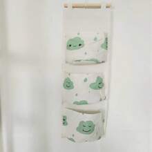 1 Bolsa de almacenamiento multifuncional montada en la pared - Percha con 3 bolsillos espaciosos, caja de almacenamiento multifuncional para armario, dormitorio, baño, dormitorio estudiantil, bolsa colgante para libros, bolsa de almacenamiento para el desorden del dormitorio, el regalo perfecto para la familia, la abuela y la madre