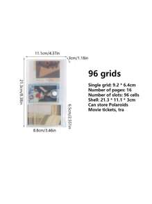 1pc 3 Inch Mini Album, Train Film Ticket Holder, Collectible Card Storage Pouch For Photo, Postcard