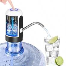 Dispensador de agua eléctrico, bomba de agua automática recargable por USB, adecuado para botellas estándar de 2 a 5 galones, mini dispensador de agua portátil para exteriores/hogar