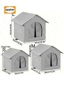 APPKER 1 PC Ice Cooling Pet House For Cats And Dogs - All Season Shelter With Built-In Ice Pack Cooling System For Cats And Small Dogs, Indoor/Outdoor Use - Multicolor - View 5