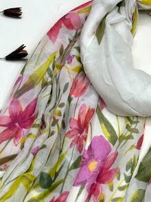 New Bohemian Scarf, Lightweight Breathable Fashion Printed Tassel Shawl, Elegant Style Women's Sun Protection Holiday Travel Scarf - Multicolor - View 5