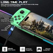 Wireless Gamepad For IPhone/Android/Steam Deck/PC/Table Mobile/Cell Phone Gaming Controller Wireless Game Controller Joystick Telescopic COD Mobile - Directly Play - Xanh lá cây Xanh lam - Xem 5