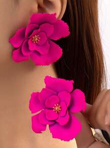 1 Paar elegante romantische süße Blumen Ohrstecker im Urlaubsstil für Frauen, geeignet für Festivals, Geburtstage, Dates, Tänze, Bankette, Hochzeiten, Partys, Urlaub, Einkaufen, tägliche Wege Valentinstag, Muttertag, Mutter, Geschenk