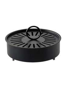 1 pièce Support de spirale anti-moustique en acier inoxydable avec couvercle, anti-brûlure, anti-incendie, support de plaque à encens anti-moustique, plateau de brûleur à encens d'intérieur