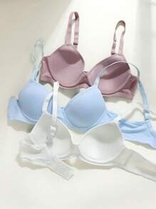 5PCS/Set Women's Seamless Lace Push Up Lingerie Bras