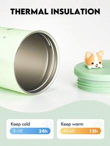 زجاجة مياه معزولة جميلة - زجاجة مياه رياضية معزولة بفراغ مع غطاء وقش، كوب محمول من الفولاذ المقاوم للصدأ، مناسبة للمنزل والمكتب والرياضات الخارجية والجري والرياضة والتخييم والسفر، هدية عيد مثالية للعائلة والأصدقاء