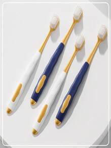 6 spazzolini da denti manuali per adulti a setole morbide e testina larga, con manico ergonomico, design antibatterico e antimuffa, per sbiancamento dei denti, cura dell'apparecchio dentale, miglioramento dell'alito cattivo, essenziali per una vita sana, adatti per la pulizia domestica quotidiana, viaggi e trasferte di lavoro convenienti, campeggio all'aperto, scorta per l'ufficio, articoli monouso per hotel, cure orale post-operatorie (Bianco) Decorazione bagno di casa Decorazione autunnale Ritorno a scuola