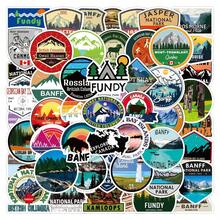 50Pcs Parks Canada Stickers Vinyl Aesthetics Stickers Scrapbook, Journaling, Laptop, Bumper, Skateboard, Water Bottles, Computer, Phone, Cartoon, Hard Hat, Car Stickers - Multicolor - View 1