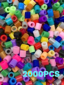 2000pcs/7000pcs 5mm Mixed Color Perler Beads Set, Suitable For Handmade Crafts, Ideal Christmas Birthday Gift For Friends - Beans - View 9
