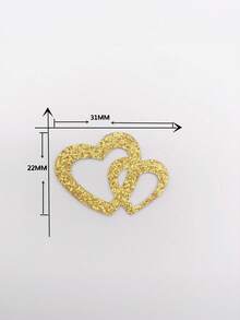 50 sztuk konfetti w kształcie serca do dekoracji ślubnych, papier brokatowy na imprezę, papier w kształcie złotej cebuli do dekoracji stołu. Konfetti w kształcie serca z papieru w kształcie złotej cebuli