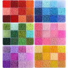 1 Box Of 3mm Glass Seed Beads Jewelry Making Kit For DIY Bracelets, Necklaces, Earrings, Rings, Craft Making, Suitable For Beginners To Learn This Beading Set (Random Colors) - Multicolor - View 1