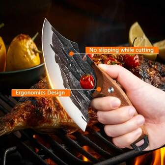 Kitchen Multi-Purpose Knives, Viking Boning Cleavers, Small Ulu Knives, Hand-Forged All-Tang Knives, Precision Serrated Edges, Perfect For The Kitchen Or Camping