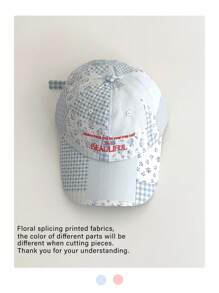 1pc Soft Top Retro Plaid Visor Hat, Women Large Brim Sun Protection Five Panels Cap, Streetwear Flat-Brim Casual Hip-Hop Baseball Cap, Suitable For Spring/Summer, Unisex
