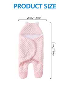 1 pièce - Couverture d'emmaillotage pour bébé - Doux sommeil anti-peur avec ailes de papillon et petit sac de couchage pour les pieds, couverture d'emmaillotage pour nouveau-né toutes saisons - Pour la sédation du bébé et un meilleur sommeil (0-6 mois)