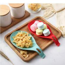1pc Spoon Rest, Easy To Clean Kitchen Tool Mat, Heat Resistant Spoon Holder, Sauce Dish Mat, Condiment Tray Placemat For Dining Tools