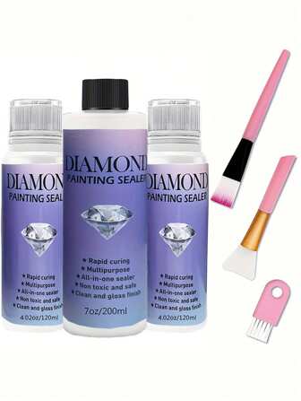 Outils de peinture diamant 5D 60 ml/120 ml/200 ml, accessoires, mastic, colle pour peinture diamant, effet durable et brillant, nouveaux outils de broderie diamant DIY