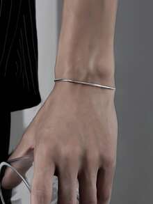 1pc Hip-Hop Punk Street Fashion Braided Chain Men Bracelet - Multicolor - View 5