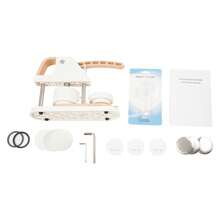 SENDERPICK Button Maker Machine, Button Press Machine, Button Making Supplies Kit For DIY Button Badges - Creamy White Color - View 7