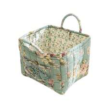 Large Capacity Fabric Storage Baskets Laundry Baskets With Easy Carry Handles Laundry Hampers - Green - View 2