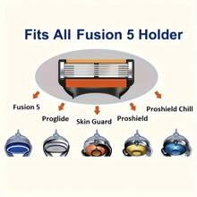 6-Layer Manual Men's Shaving Razor/Replacement Blades, 5-Layer Razor Stand, Washable, Stainless Steel Depilation Tool