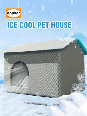 APPKER 1 PC Ice Cooling Pet House For Cats And Dogs - All Season Shelter With Built-In Ice Pack Cooling System For Cats And Small Dogs, Indoor/Outdoor Use
