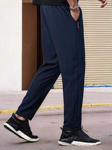 Casual Blue Pants, Comfortable And Suitable For Daily Wear, Easily Create A Fashionable Casual Look - Blue - View 2